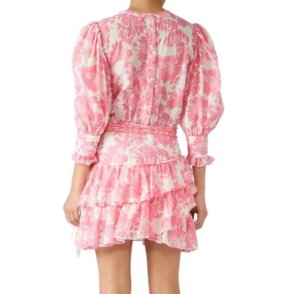 LoveShackFancy Pink Lorelei Dress sz 2 - Picture 2 of 8